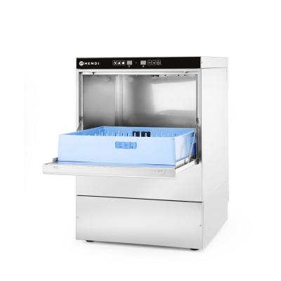 Myčka na nádobí 50x50 - elektronicky řízená, HENDI, Kitchen Line, 400V/6600W, 570x600x(H)830mm | 231753